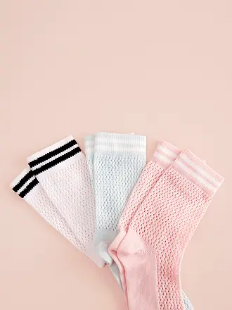 OOLEY | Chaussettes NET rose glacé | rosa
